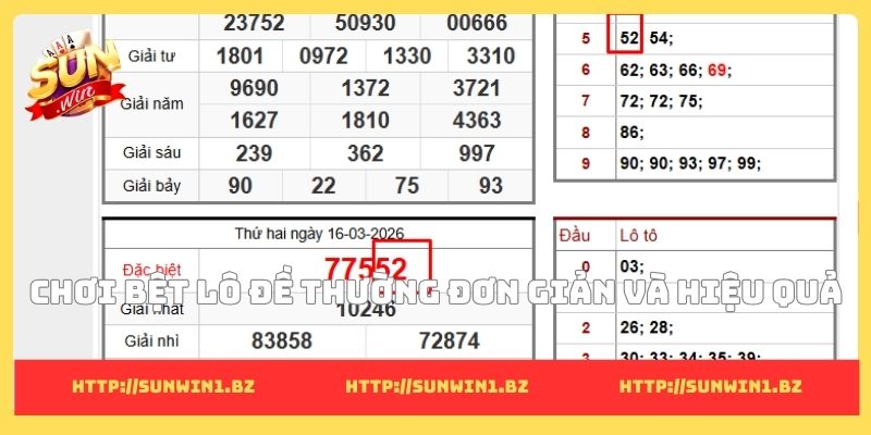 Chơi bệt lô đề thường đơn giản và hiệu quả